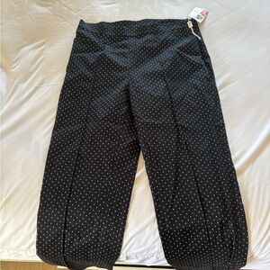 Akris Punto Black with White Polka Dot Pants